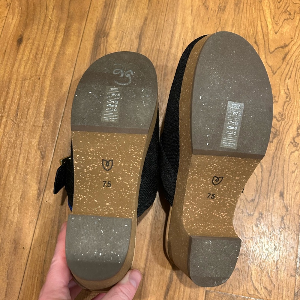 Rothy’s Soft Black Buckle Clog - Picture 4 of 6